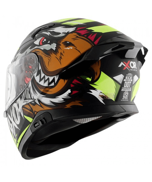 Axor Apex Falcon Helmet - Black Neon Yellow