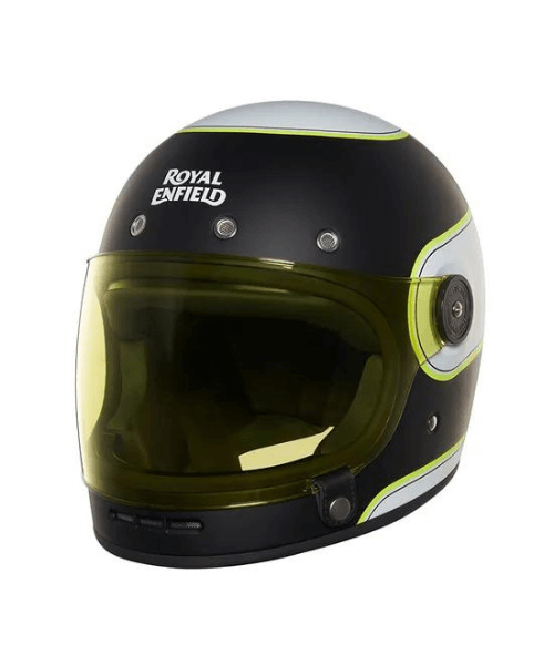 Royal Enfield Drifter V2 Helmet Centre Stripe - Matt Black