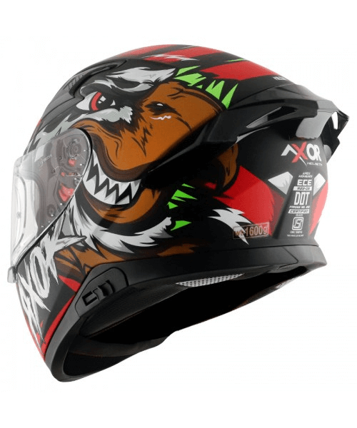 Axor Apex Falcon Helmet - Dull Black Red