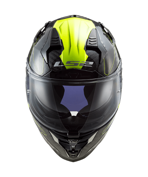 LS2 FF327 Challenger CT2 Fold Gloss Hi-Viz Helmet - Yellow