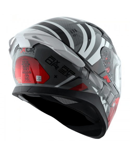 Axor Apex Hex-2 Helmet - Cool Grey Red