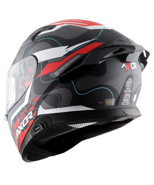 Axor Apex Dynamo Helmet - Matt Black Red