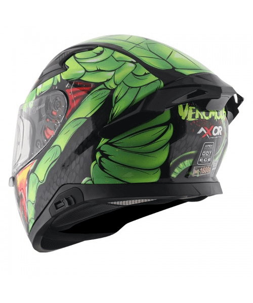 Axor Apex Venomous D/V Helmet - Black Neon Green