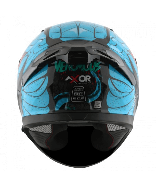 Axor Apex Venomous D/V Helmet - Black Neon Blue