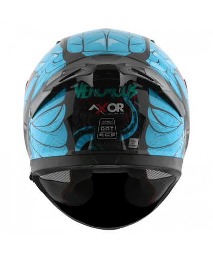 Axor Apex Venomous D/V Helmet - Black Neon Blue