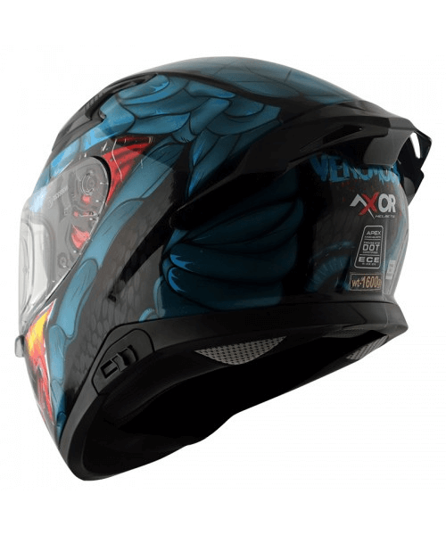 Axor Apex Venomous D/V Helmet - Black Matt Blue