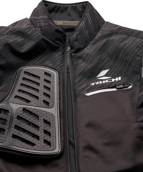 RS Taichi Torque Mesh Riding Jacket - Black White