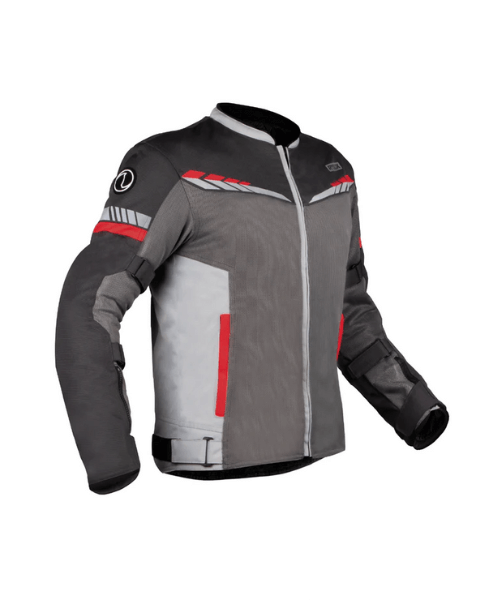 Rynox Air GT 4 Motorcycle Riding Jacket - Grey Red