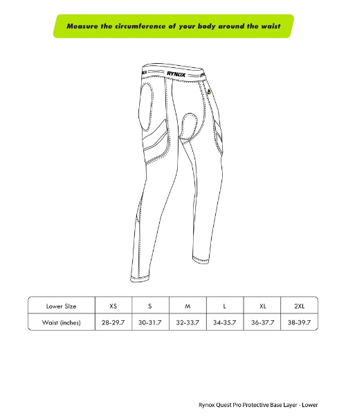 Rynox Quest Pro Protective Base Layer - Lower