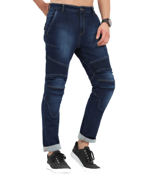 Solace Gravel Motorcycle Denims with Level 2 Armour - Blue