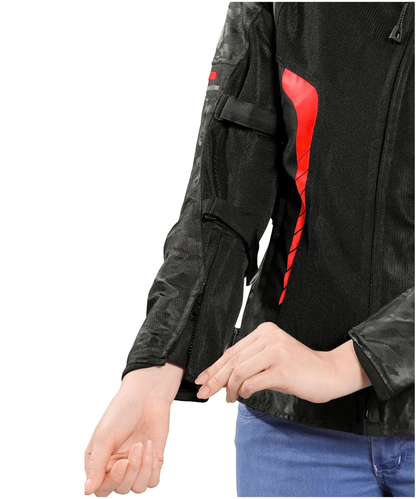 Bison ProGear Phoenix Women Riding Jacket - Hi-Viz Red