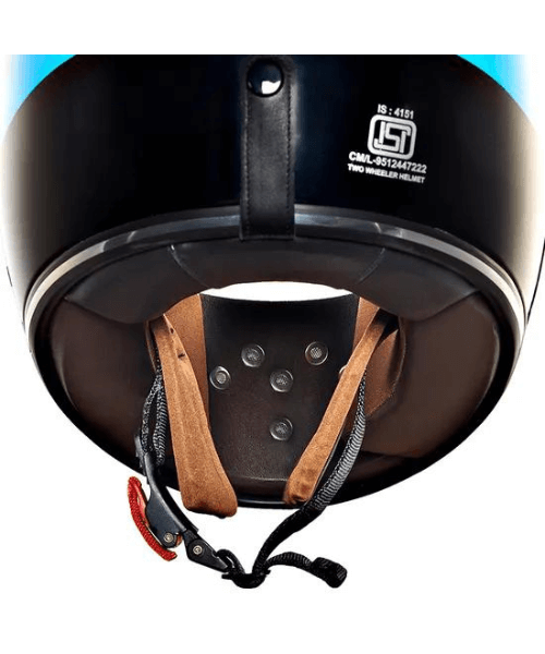 Royal Enfield FF NH44 Lite Gloss Blue Waves - Gloss Black & Blue