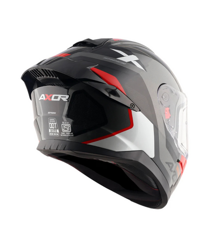 Axor Saber Spark Helmet - Gloss Black Red