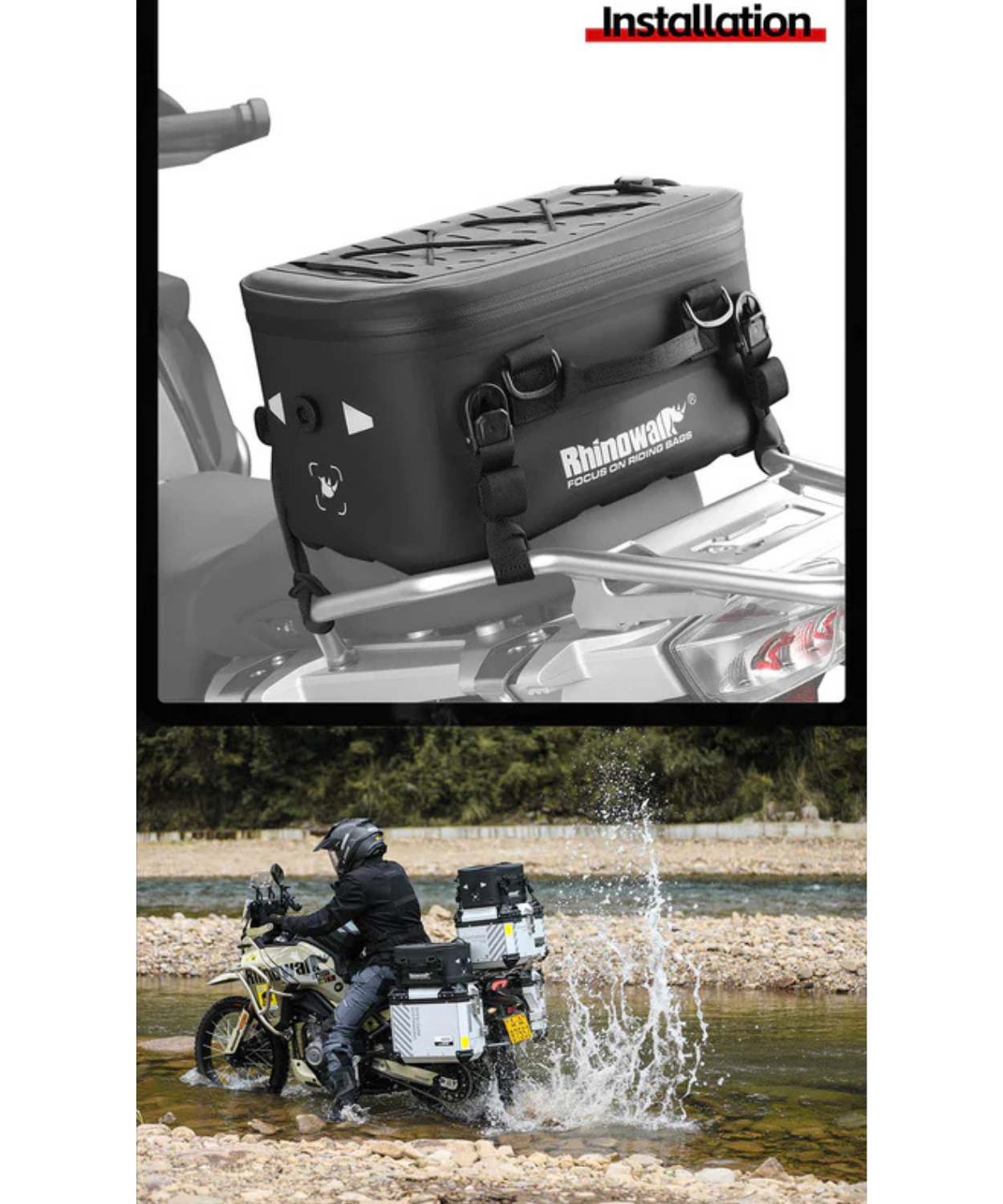 Rhinowalk Waterproof Extended Saddle Bag - MFT2306BK