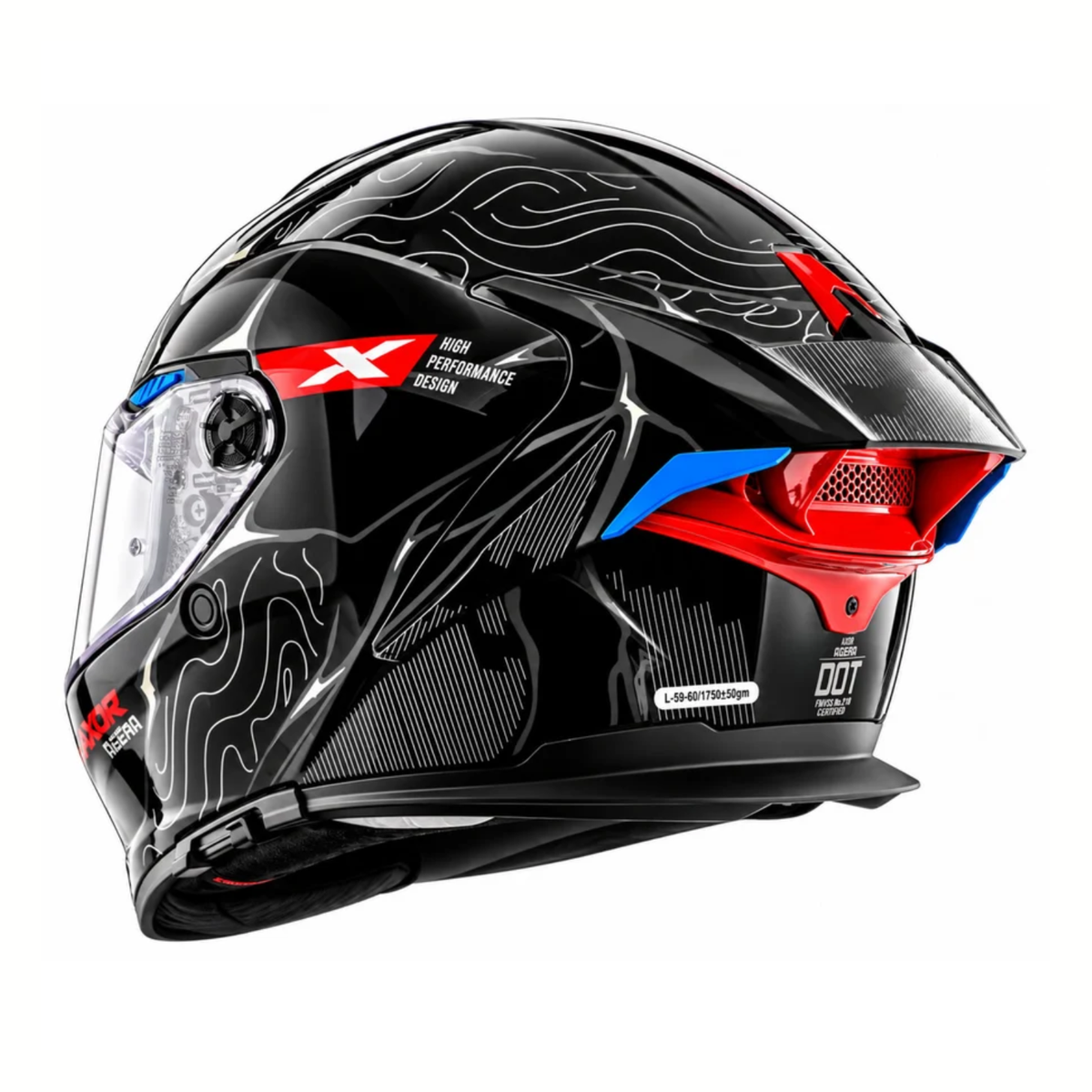 Axor Agera Raiz Helmet - Gloss Black Grey