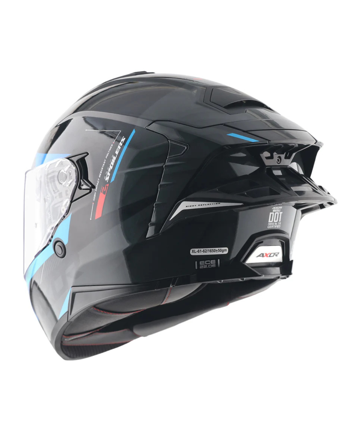 Axor Brutale Kryptic Dual Spoiler Helmet - Black Blue