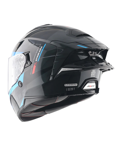 Axor Brutale Kryptic Dual Spoiler Helmet - Black Blue