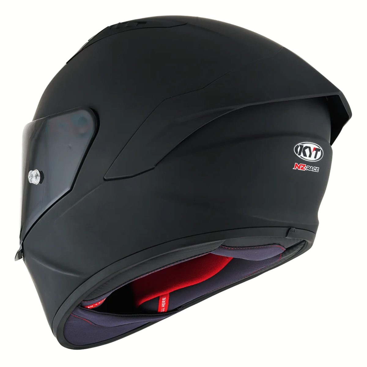 KYT NZ Race Plain Carbon Fiber Helmet (ECE 22.06) - Matt Black - KYT Helmets