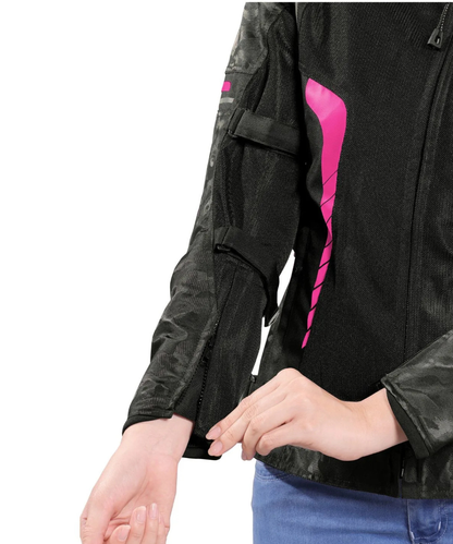Bison ProGear Phoenix Women Riding Jacket - Hi-Viz Pink