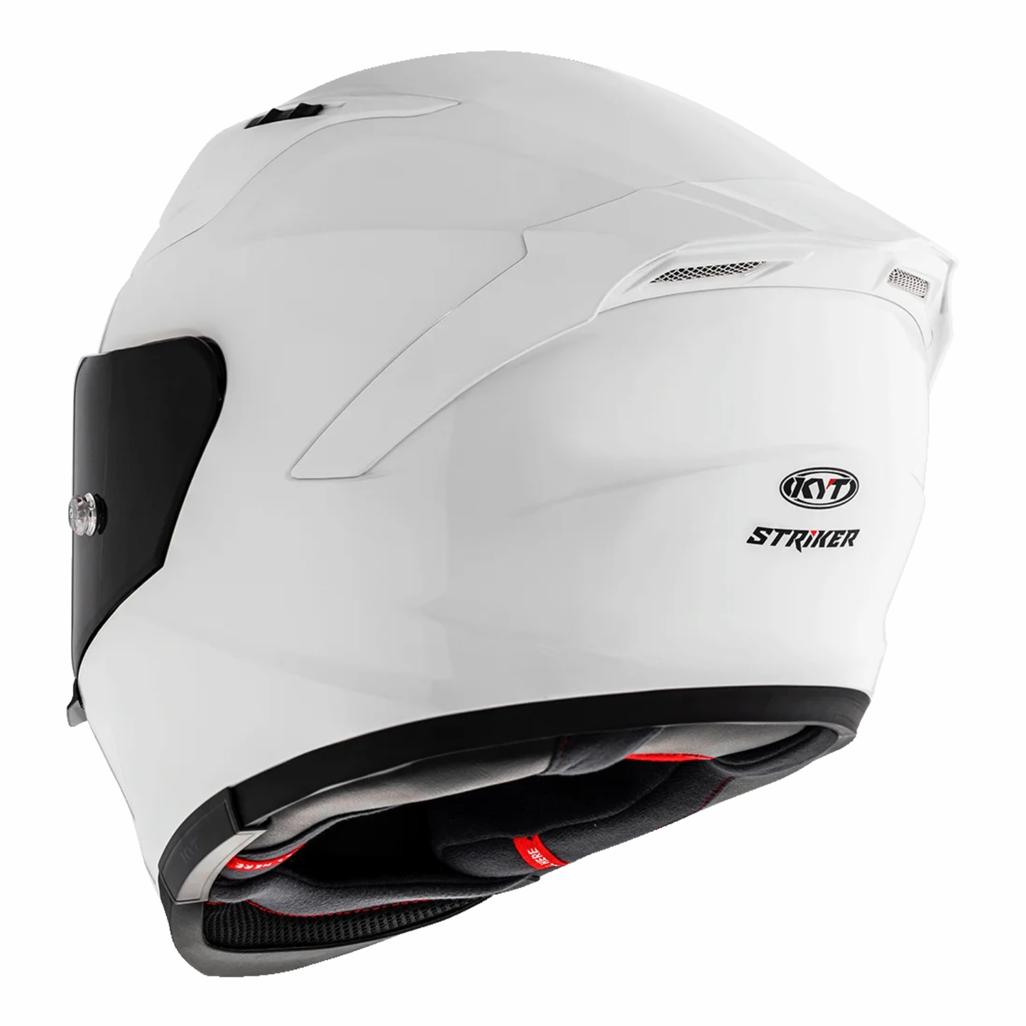 KYT Striker Plain Helmet - Gloss White