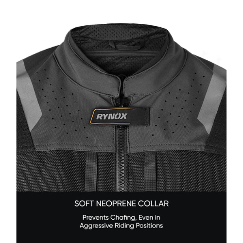 Rynox Outlander Pro CE Certified Class AA Motorcycle Riding Jacket - Black