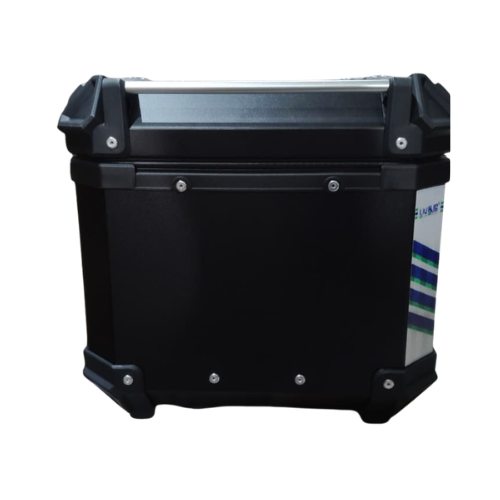 HJG Aluminium Top Box 45L with Backrest - Black