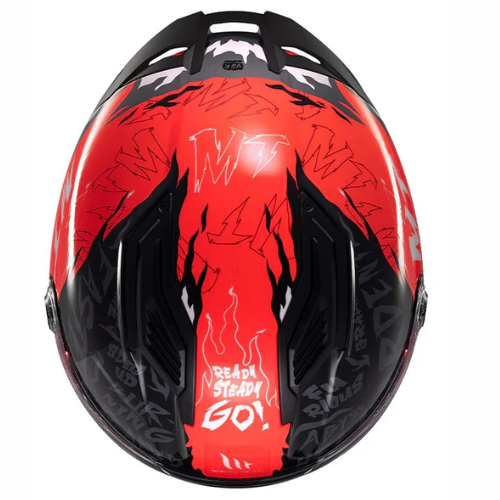MT Stinger 2 Ardent C5 Helmet - Gloss Black Red