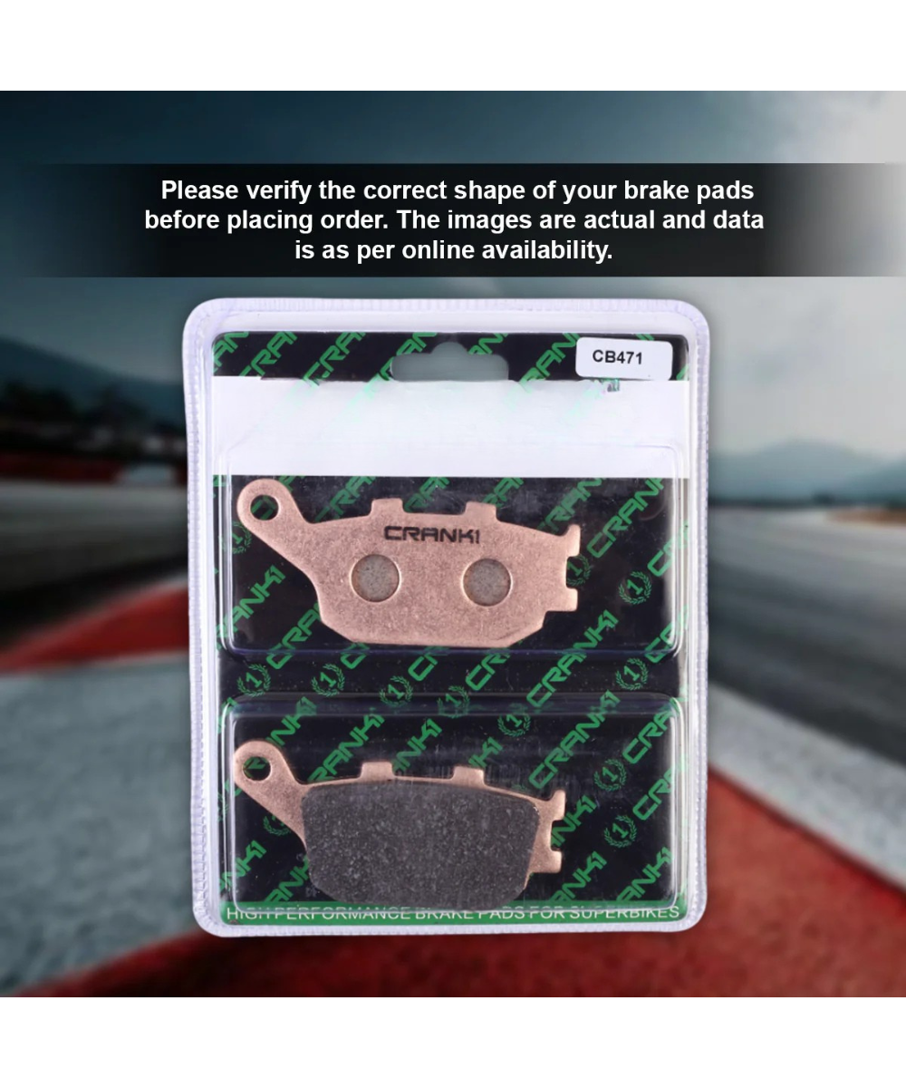 Crank1 Suzuki GSX S750 (2017 Onwords) Sintered Brake Pads