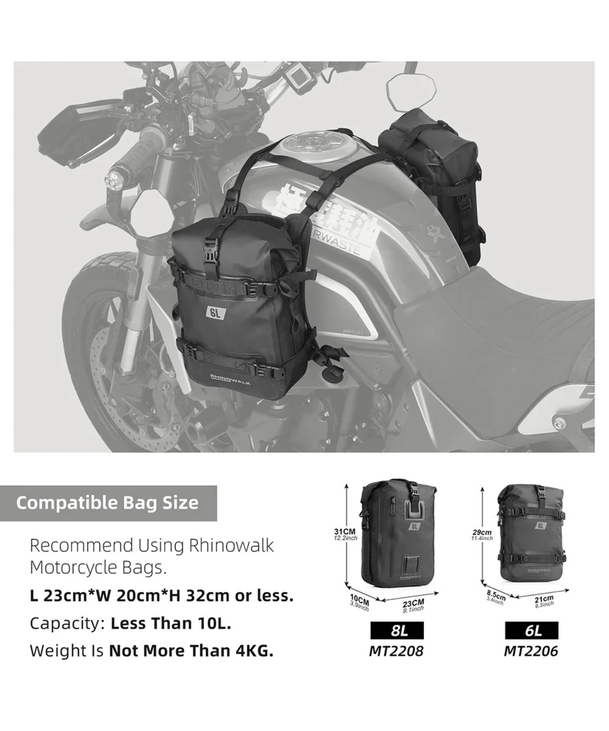 Rhinowalk Mounting Base for Tank Bag - MTR001B