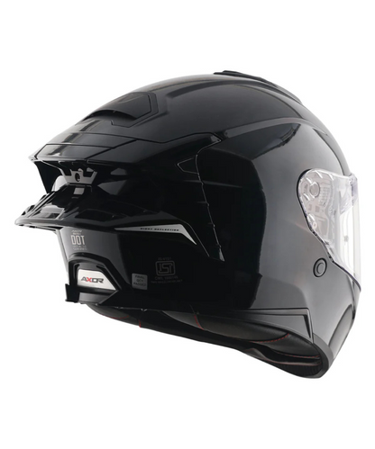 Axor Brutale Solid Colors Dual Spoiler Helmet - Gloss Black
