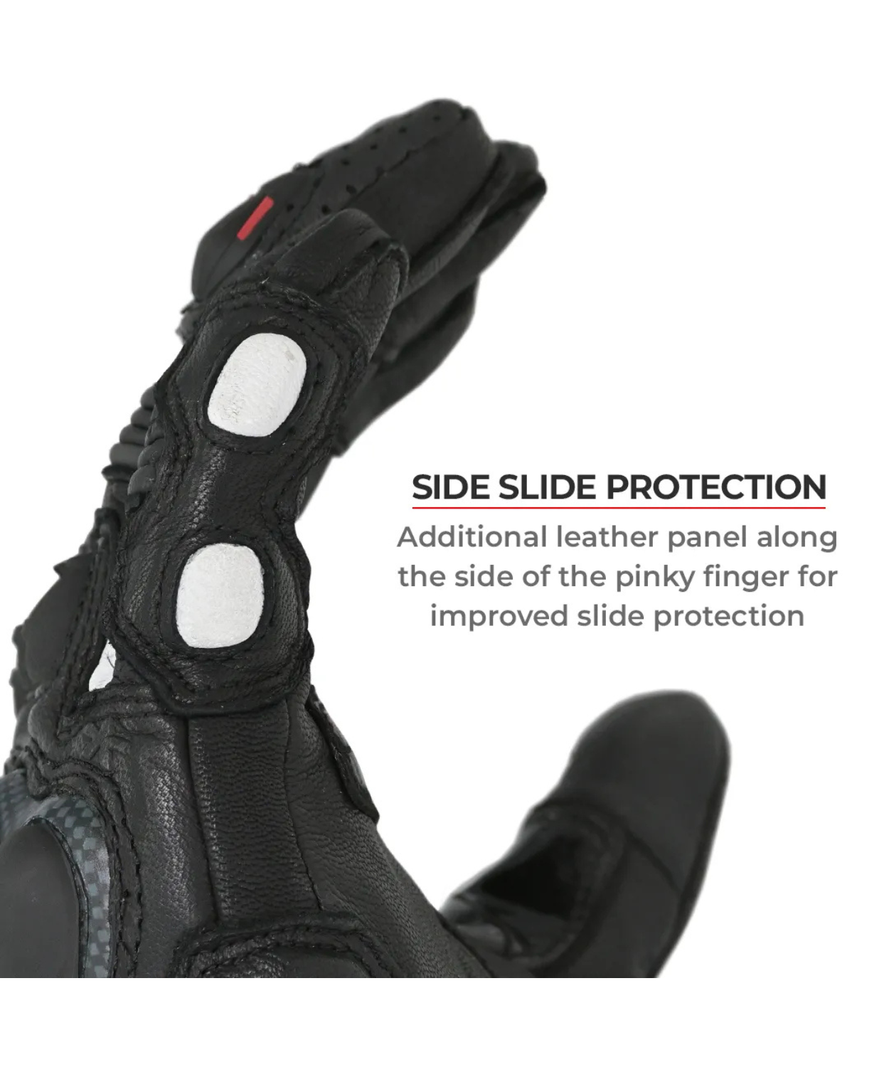Viaterra Shifter Short Motorcycle Riding Gloves - Black