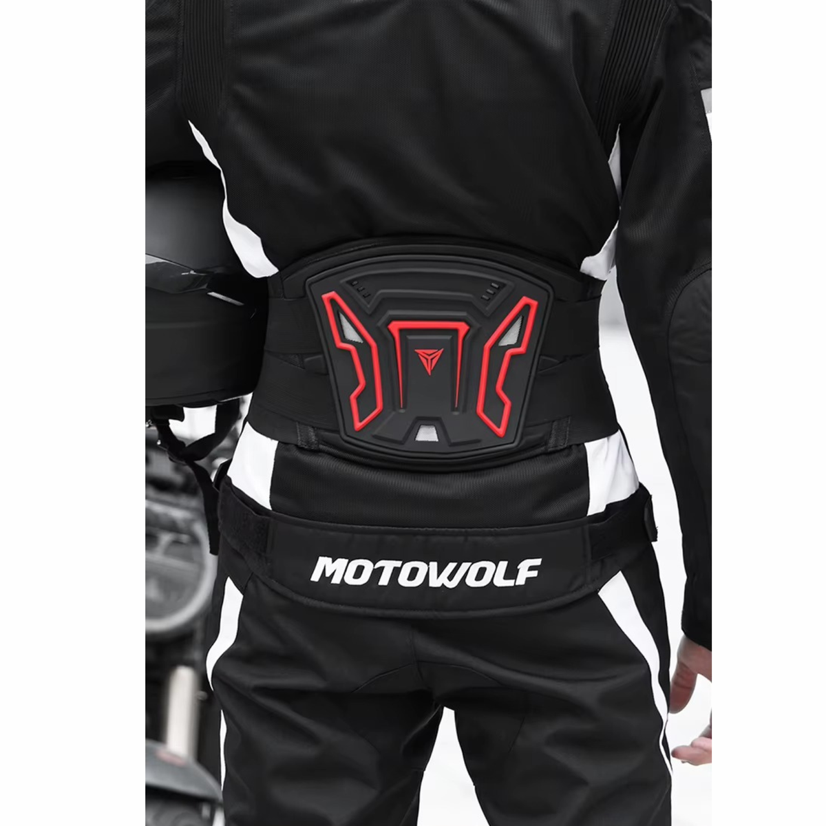 Motowolf Riding Waist Protector - MDL1028 - Red - Motowolf