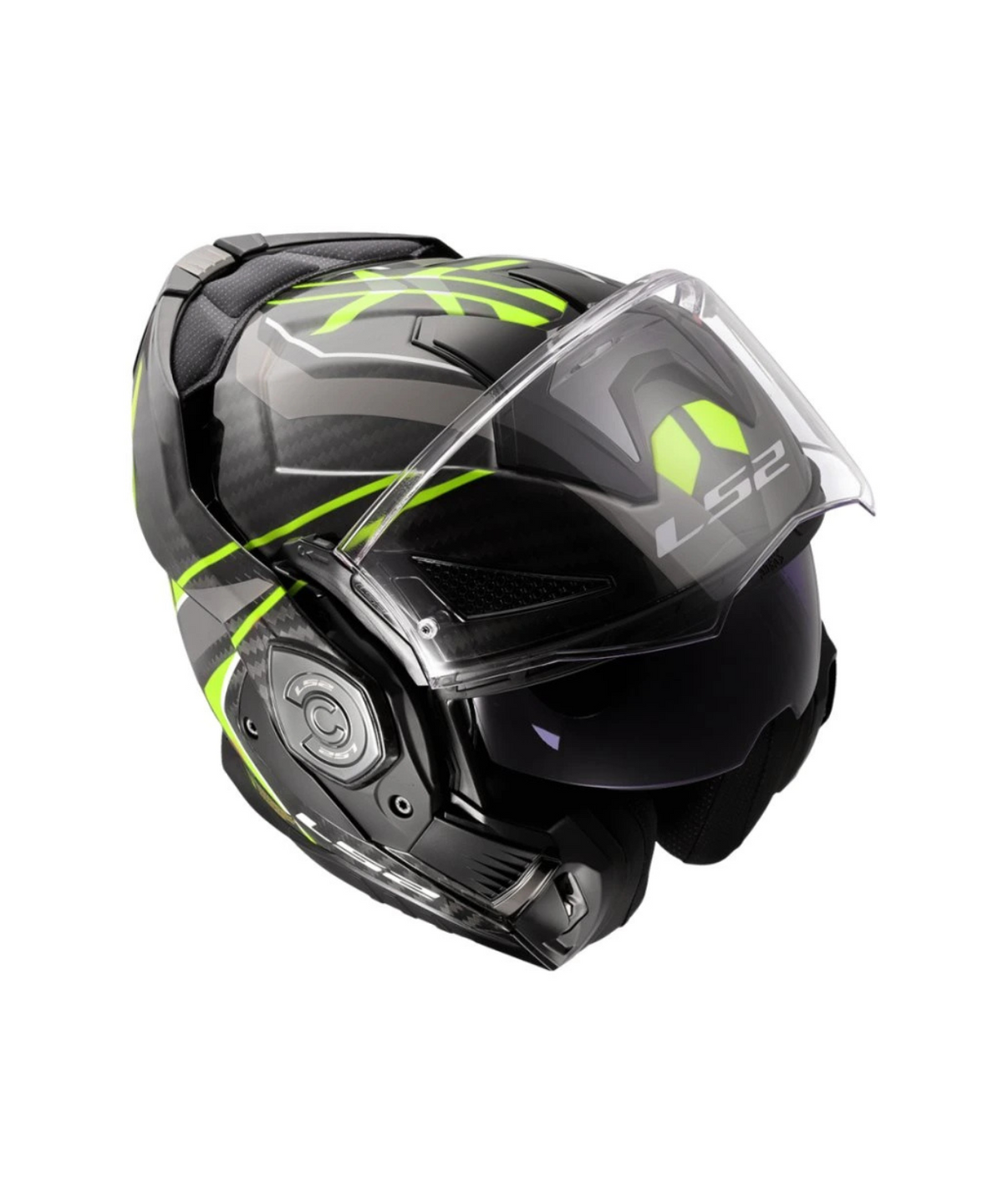 LS2 FF901 Advant X Carbon Fiber Future II Helmet (ECE 22.06) - Matt Hiviz Yellow - LS2