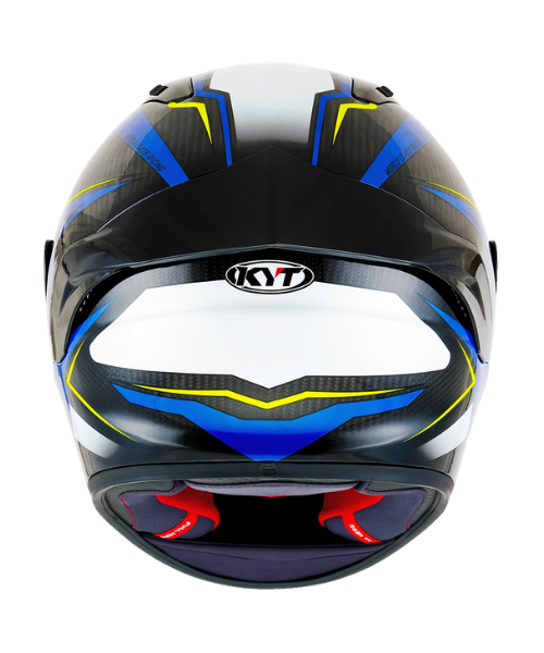 KYT NZ Race Carbon Stride Helmet - Blue White - KYT Helmets