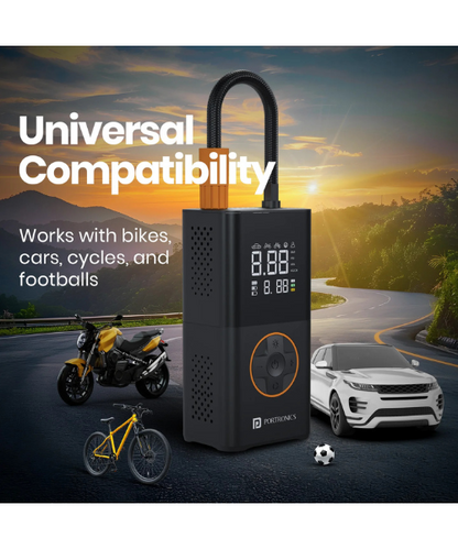 Portronics Vayu 3.0 Portable Tyre Inflator