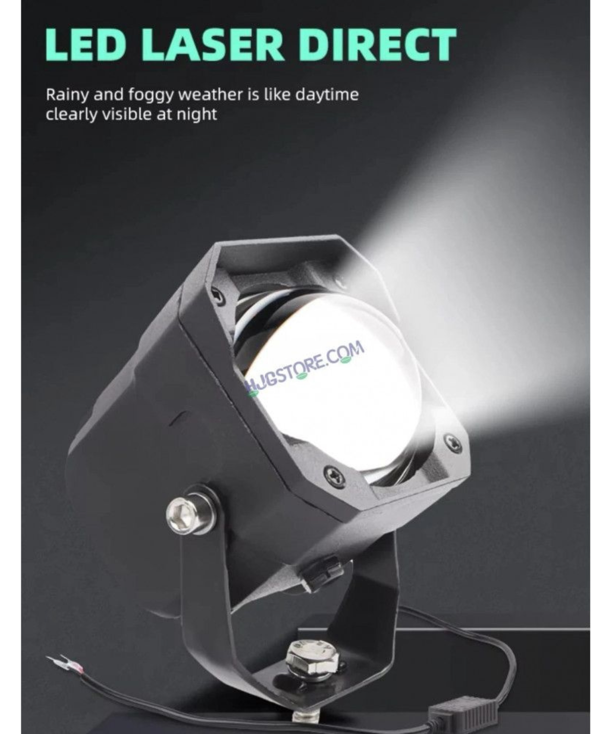 HJG 80W Laser Cannon Fog Light Dual Colour - Pair