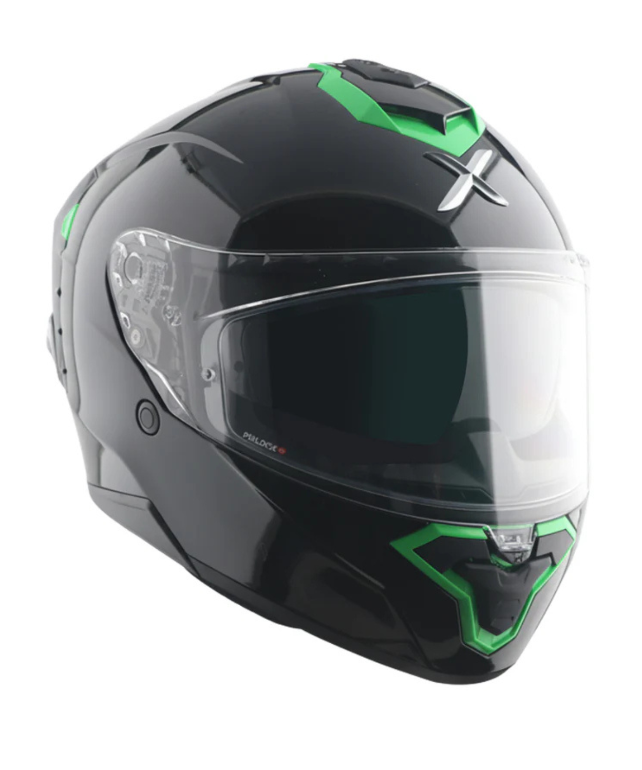 Axor Brutale Corsa Dual Spoiler Helmet - Gloss Black Green