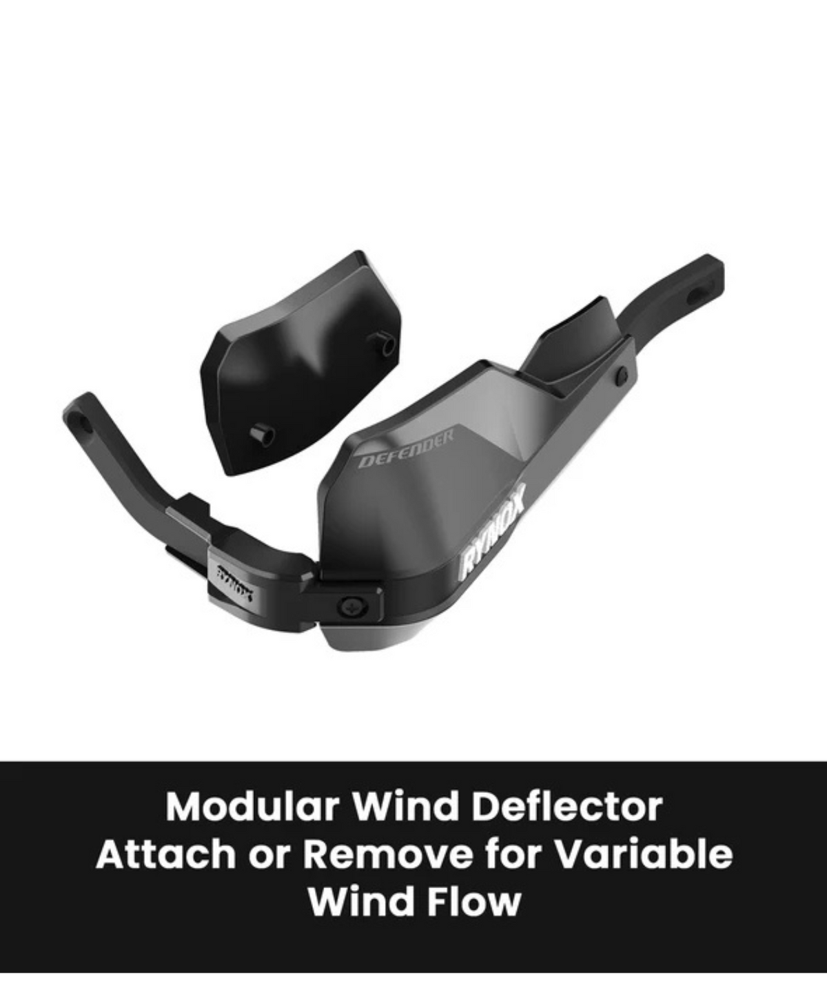 Rynox Defender Pro Hand Gurads - Black - Rynox