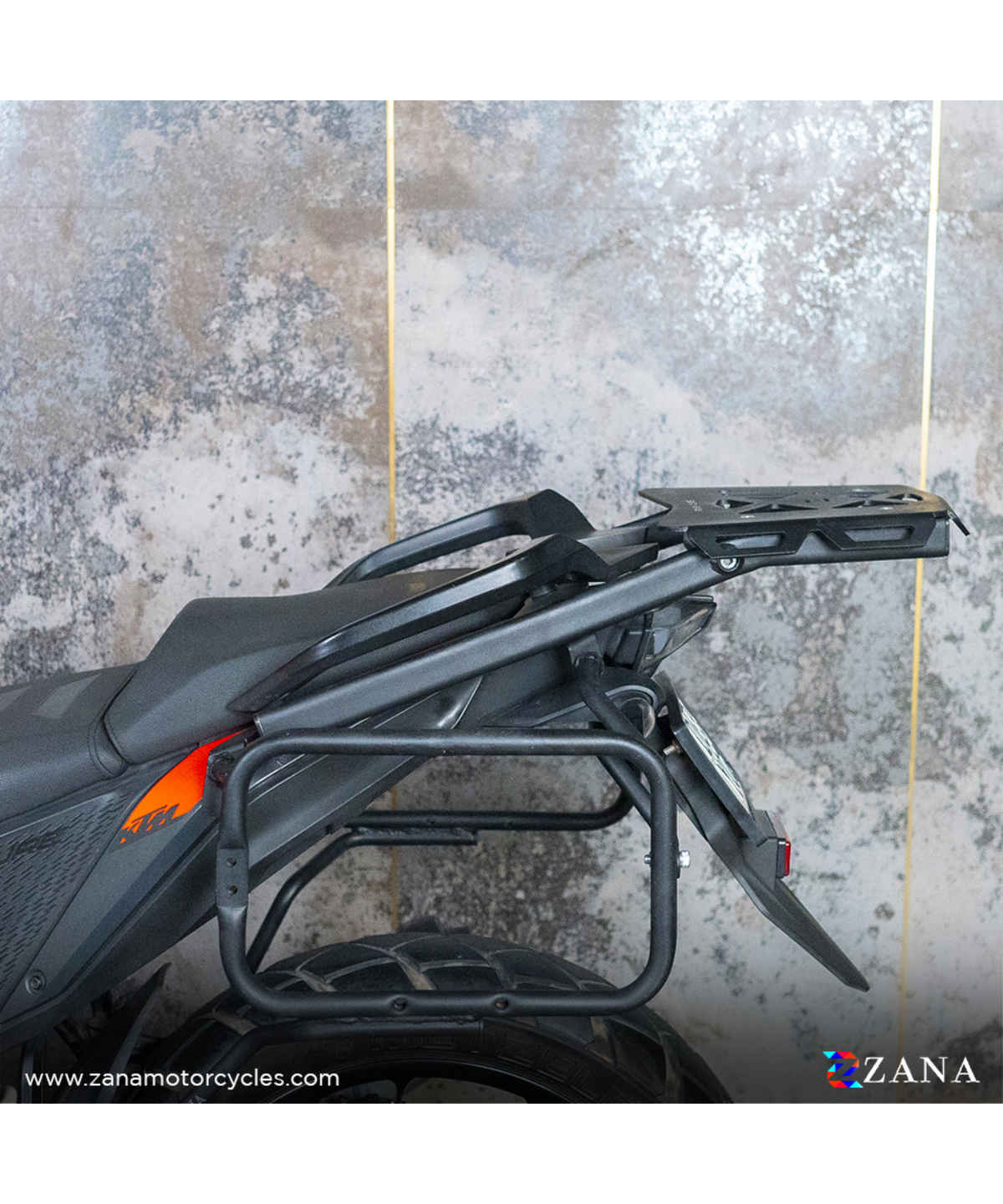 Zana KTM ADV 250/ 390/ 390 X (2025) Top Rack with Aluminium Plate - ZI-8454 - Zana