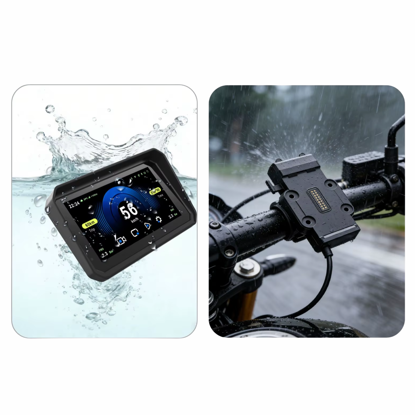 LBC Moto M3 Elite Pro Univarsal Plug and Play Navigation with TPMS