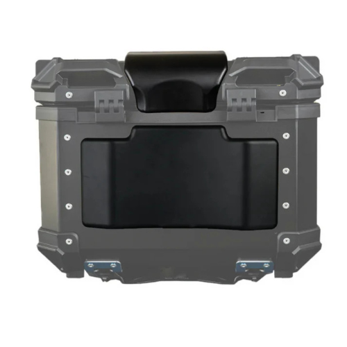 Moto Arch Aluminium Top Box 45L with Backrest - Black