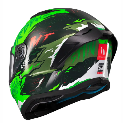 MT Stinger 2 Ardent C6 Helmet - Gloss Black Green