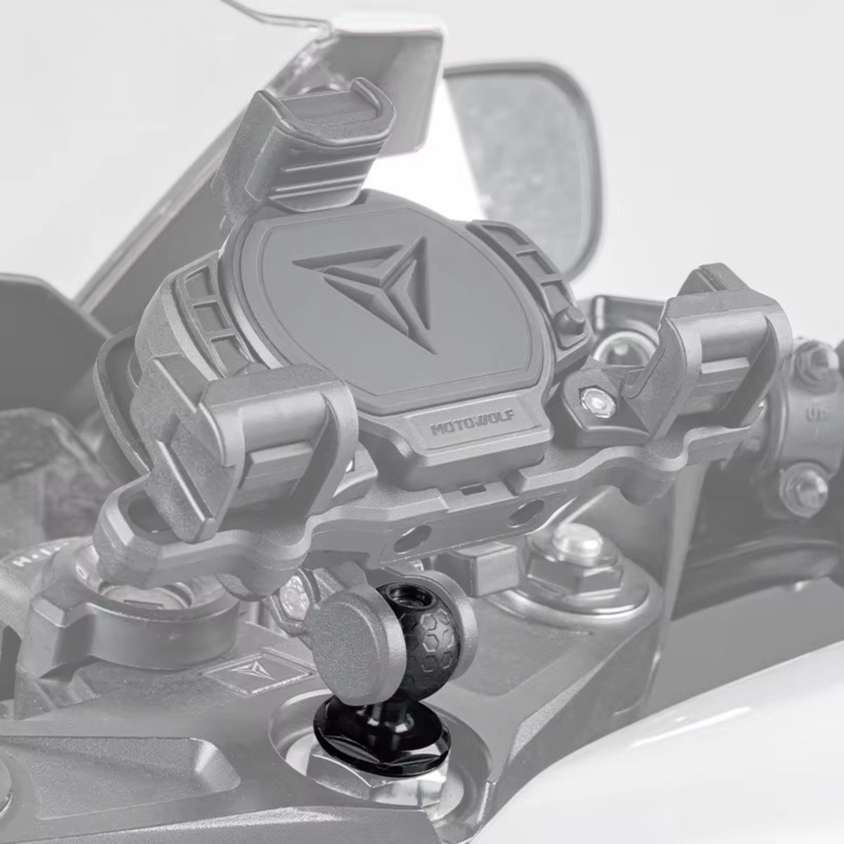 Motowolf Fork Stem Base Handlebar Ball Mount - Motowolf