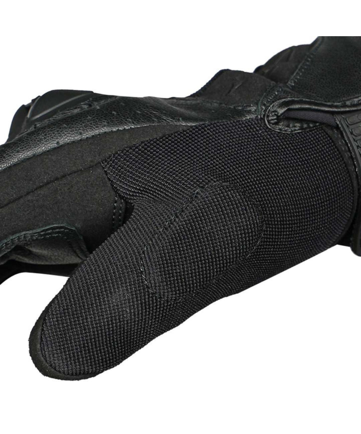 Korda Hybrid Riding Gloves with D3O - Black & Fluorescent Yellow