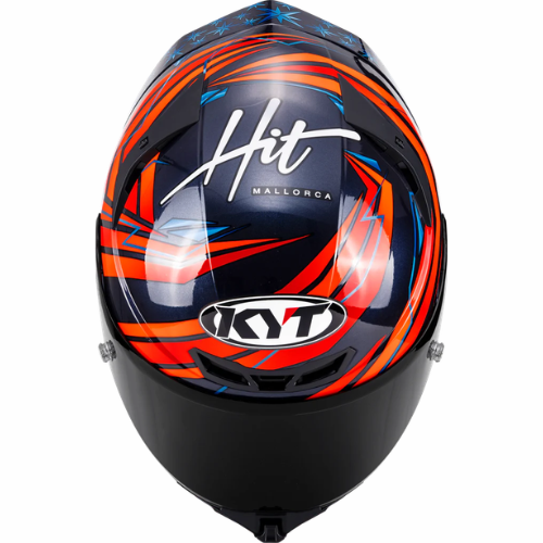 KYT TT-Revo Fernandez 2022 Replica Helmet - Gloss Blue Red