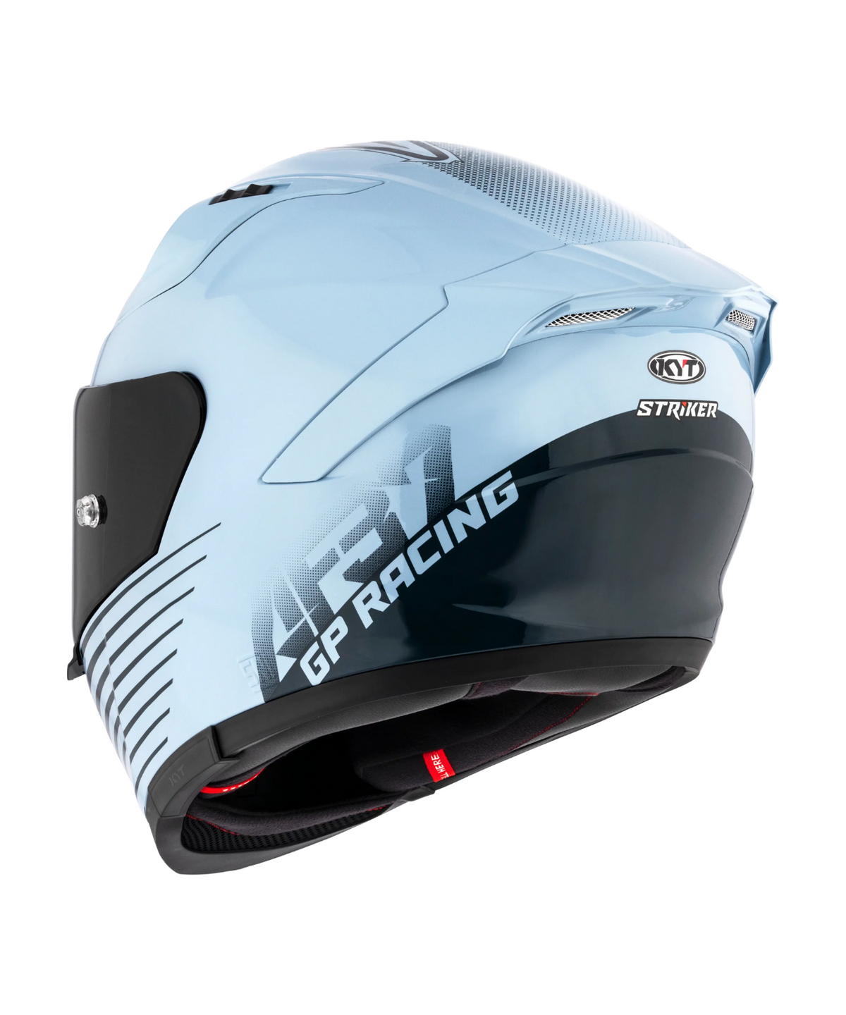 KYT Striker 2V AF37 Livery Full Face Helmet - Gloss Sea Blue - KYT Helmets