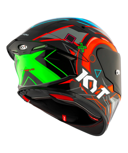 KYT TT-Revo Ratthapark Play Replica Helmet - Gloss Black Pink Green