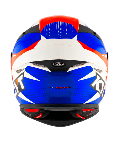 KYT TT-Revo Gear Helmet - Gloss Blue Red