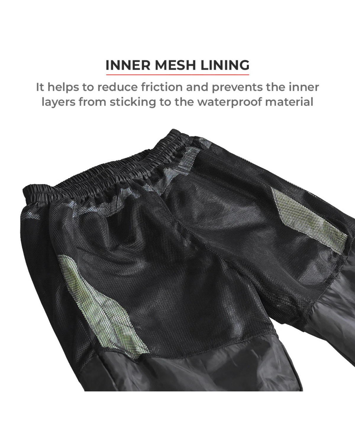Viaterra P300 Motorcycle Rain Pant - Black Green - Viaterra