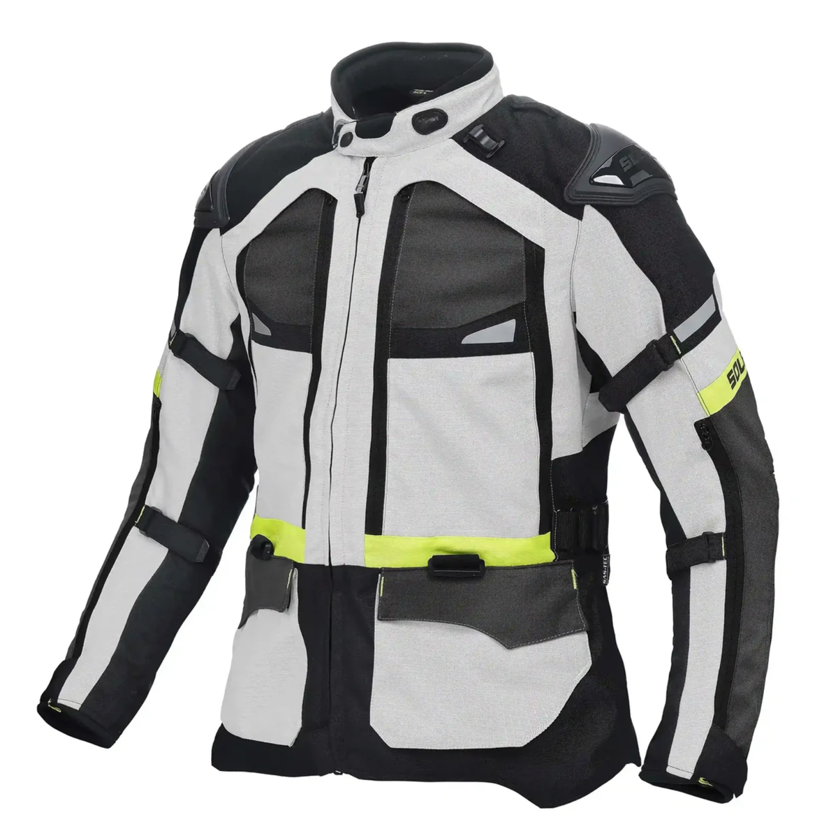 Solace Furious V4.0 Touring Jacket - Grey Black Neon - Solace